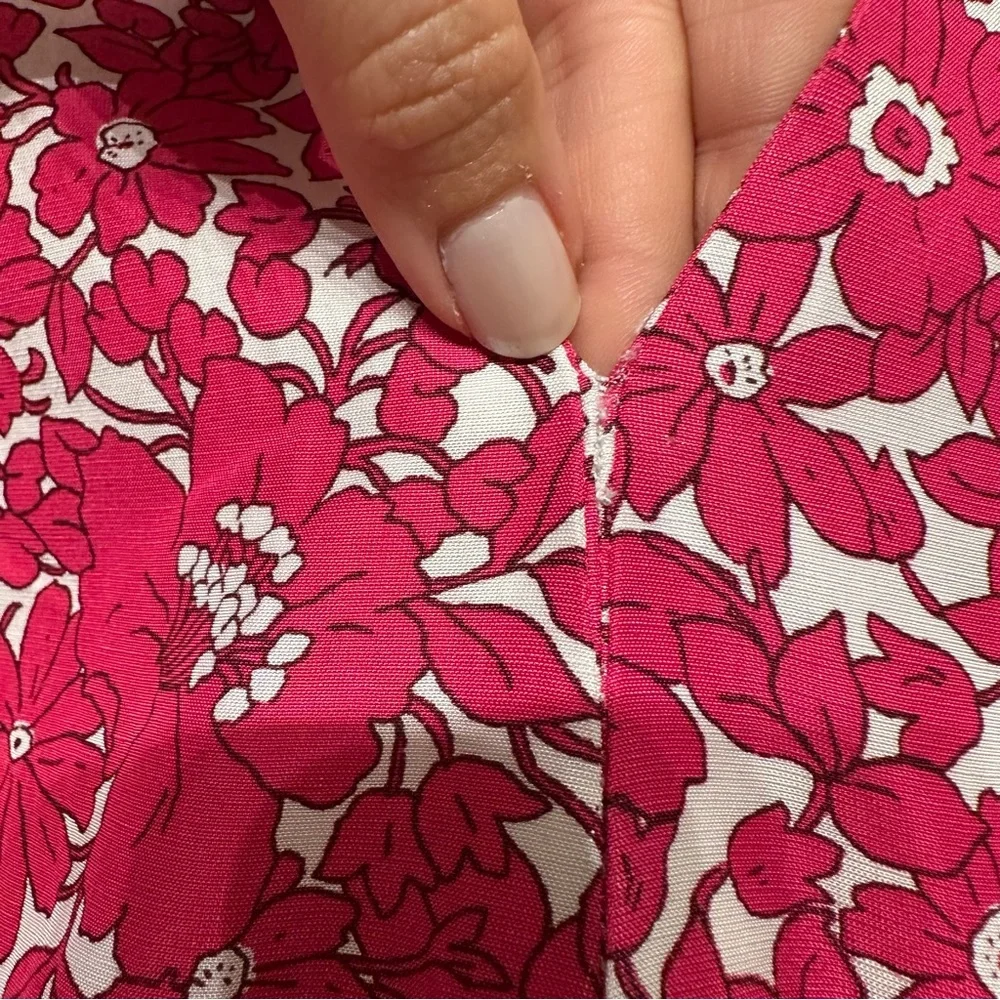 J. Crew Collection Puff Sleeve V Neck Maxi Dress in Drapey Floral